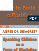 How To Build A Position