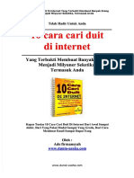 Edoc - Pub - 10 Cara Cari Duit Di Internet PDF