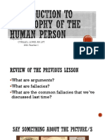 INTRODUCTION TO PHILOSOPHY OF THE HUMAN PERSON-freedom