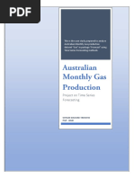 6. Australian Gas Production - Project on Time Series Forecasting