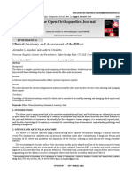 Clinical Anatomy and Assessment of The Elbow