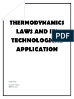 (Tabelon, Jocelyn P.) Thermodynamics Laws and Its Technological Application
