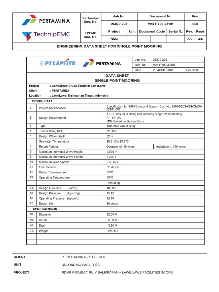 Engineering Data for SPM System | PDF | Mechanical Engineering | Nature