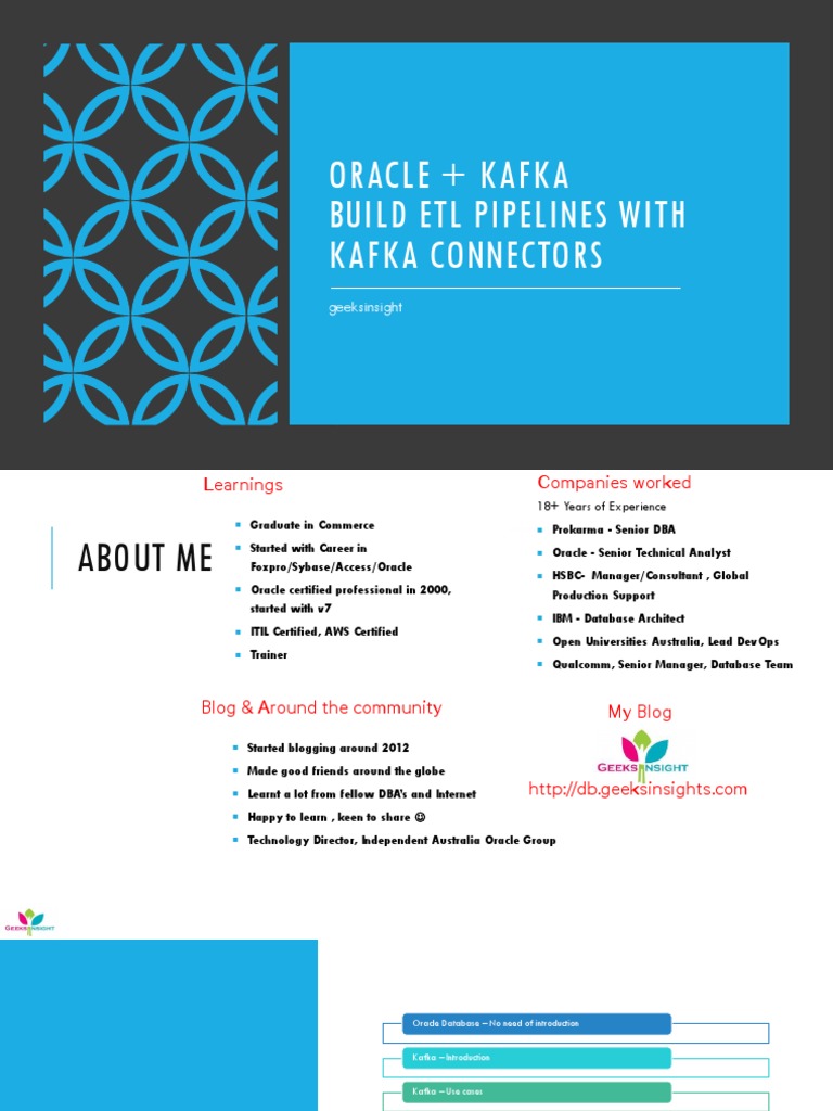 Oracle Kafka ETL Pipeline Guide | PDF | Databases | Computer Engineering