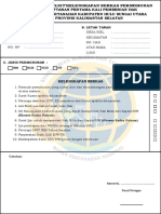 Form Checklist Pemberian Hak Milik