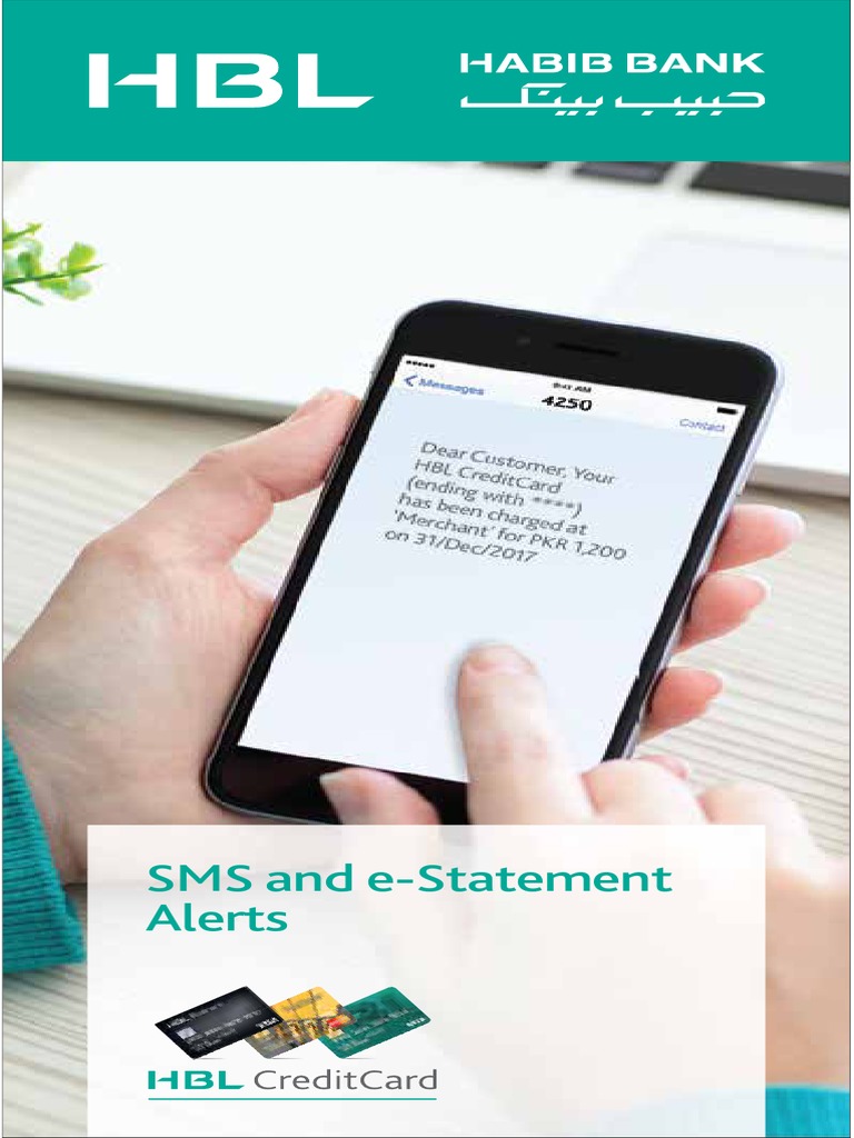 HBL SMS and e-Statement Alerts Guide | PDF