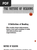 Lesson 1 The Nature of Reading