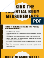 Taking The Essential Body Measurements