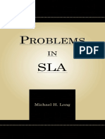 (Preview) Problems in SLA - Michael H. Long