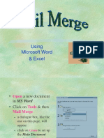 Mail Merge Excel PC