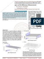 A Review Paper On Fin Efficiency Enhancement