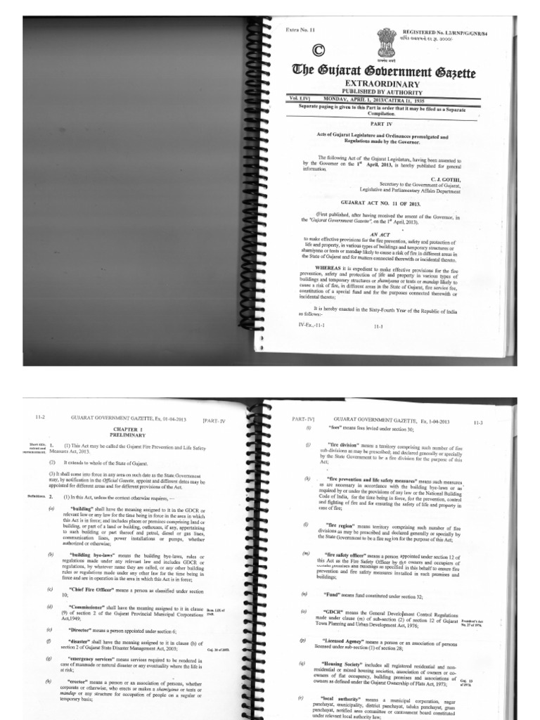 Gujarat Fire Prevention Life Safety Measures Act 2013