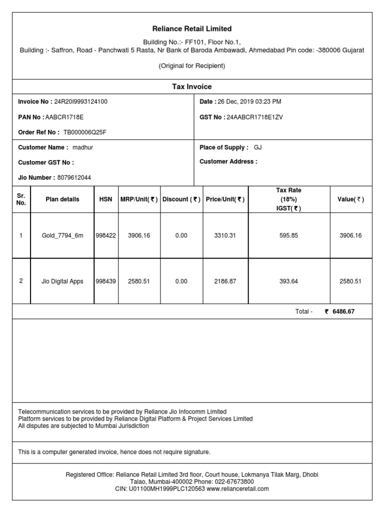 jio-fiber-999-plan-invoice