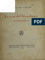 Alberto de Stefani 1933 La Resa Del Liberalismo Economico PDF