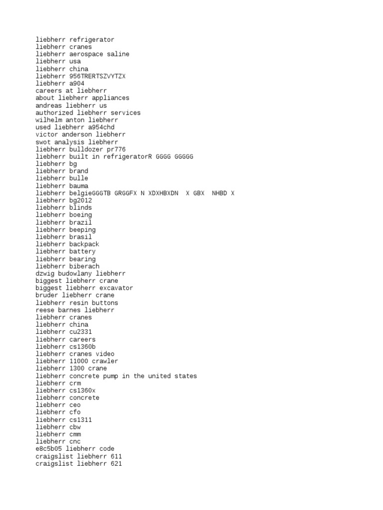 Keyword SuggestionsTG Liebherr | PDF | Industrial Equipment | Machines
