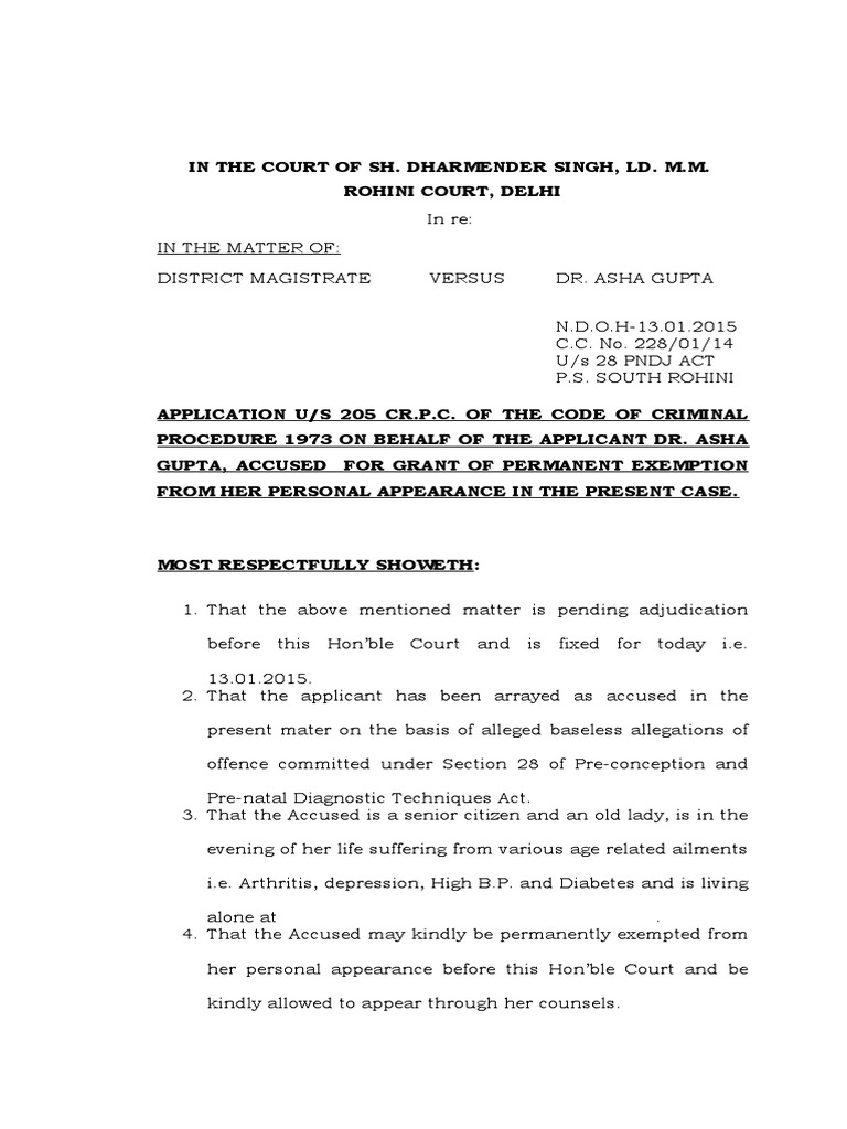 Permanant Exemption Application | PDF | Justice | Crime &amp; Violence