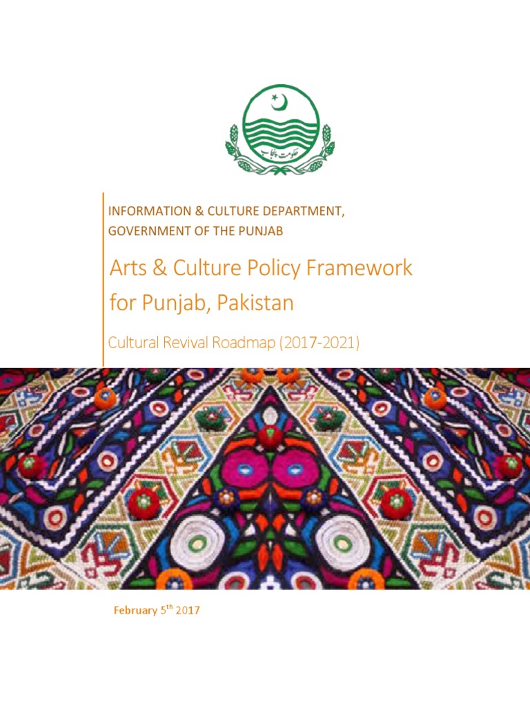Punjab Arts and Culture Policy Framework | PDF | Sustainability ...