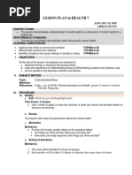 Detailed Lesson Plan in Health 7: (Fourth Quarter) | PDF | Non ...