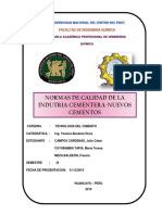 Informe de Cemento Normativas