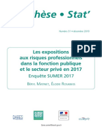 Expositions Aux Risques Professionnels Dans La Fonction Publique Et Le Secteur Privé