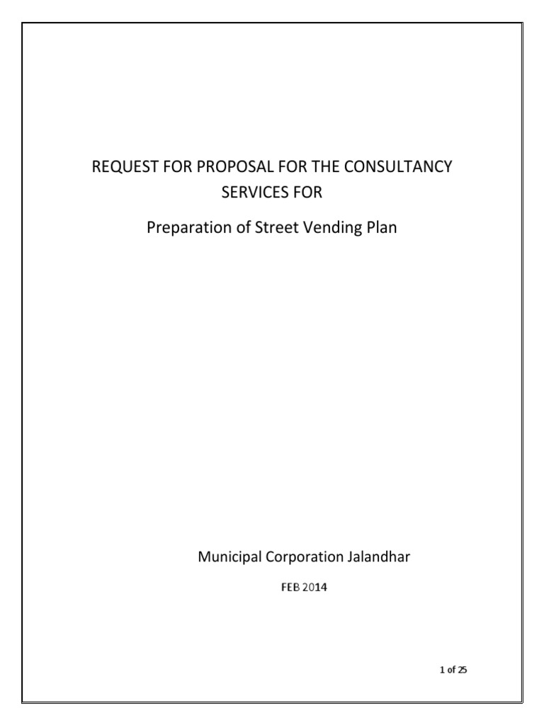 RFP Street Vending Plan | PDF | Geographic Information System | Request ...
