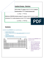 Ionisation Energy Revision MHW