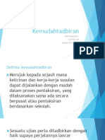 Ciri Pentaksiran Yang Baik ---Kemudahtadbiran