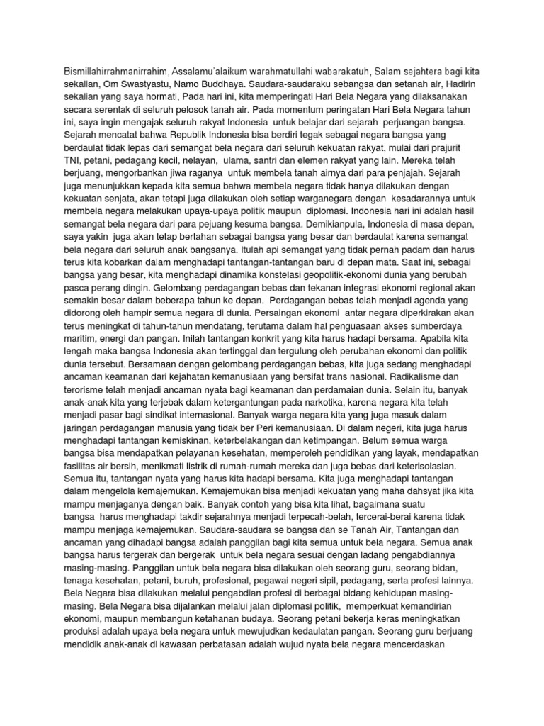 Pidato Bela Negara PDF