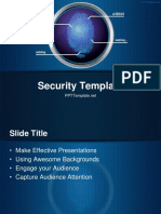 Finger Print Circle 1 PPT Template