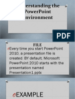 Understanding The PowerPoint Environment