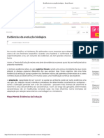 Evidências Da Evolução Biológica - Brasil Escola PDF