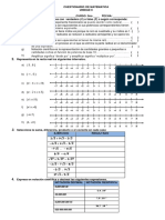 Cuestionario de Matematica 