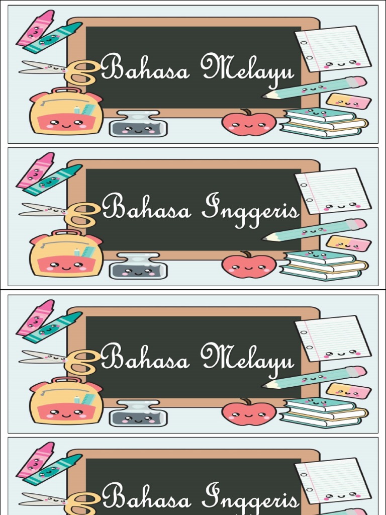 Label Sudut Mata Pelajaran Pdf