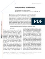 methods to study degradation of ruminant feeds