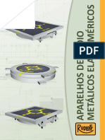 Aparelhos de apoio metálicos elastoméricos