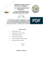 Estudio de La Pre Factibilidad y Diseño de Una Planta Procesadora de Chorizo A Base de Carne de Alpaca Con Sustitucion de Nitritos y Fosfatos Por Lactato de Sodio y Achiote en La Ciudad de Arequipa