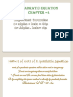 quDRATIC Equation Short