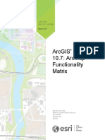ArcGIS 10.7 Desktop ArcMap Functionality Matrix