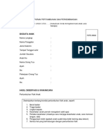 Format LAPORAN PERTUMBUHAN DAN PERKEMBANGAN FISIK-MOTORIK