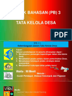 SPB. 3.1. Kelembagaan Dalam Tata Kelolah Desa