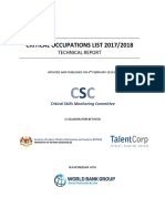 TalentCorp CriticalOccupationsList TechReport 2017-2018 PDF