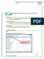 Procedimiento para Generacion de Orden y Aviso A Traves de Sap Iw31