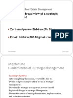 Lecture 1 Broad View of Strategic Management PDF