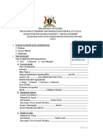 Uganda PASSPORT APPLICATION FORM G