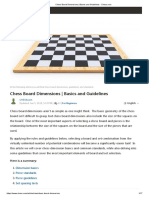 Chess Board Dimensions - Basics and Guidelines PDF