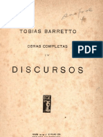 BARRETO, Tobias. Ob. Comp IV. Discursos