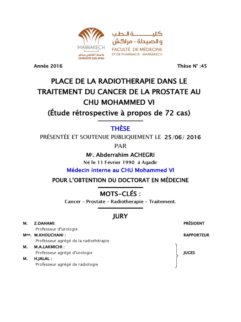These45 16 Cancer De La Prostate Radiotherapie
