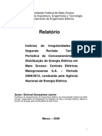 Relatório ao Procurador da República em MT (Revisáo Tarifária CEMAT)