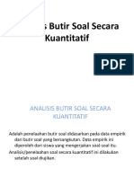 Analisis Butir Secara Kuantitatif - BDK