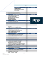 FORMATO Check List de Inspeccion y Evaluación de Instalaciones